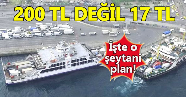 Uyanık şofürler 200 lira yerine 17 lirayı tercih edince