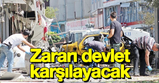 'Van'daki patlamada zarar gören esnafa Devlet yardım edecek