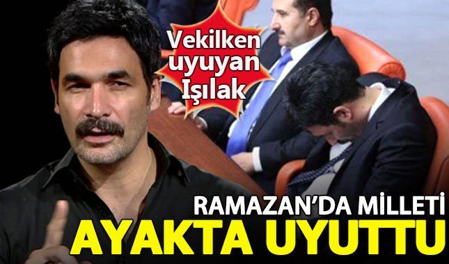 Vekilken uyuyan Uğur Işılak, Ramazan'da milleti ayakta uyuttu