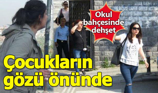 Veliler okul bahçesinde birbirine girdi 1 kişi yaralandı
