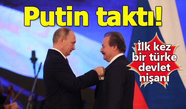 Vladimir Putin'den Cavit Çağlar'a devlet nişanı!