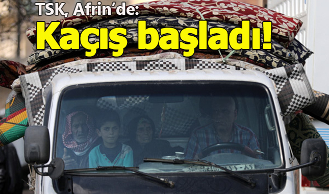 YPG'li teröristler Menbic'te evlerinden kaçıyorlar! Afrin'den büyük kaçış!