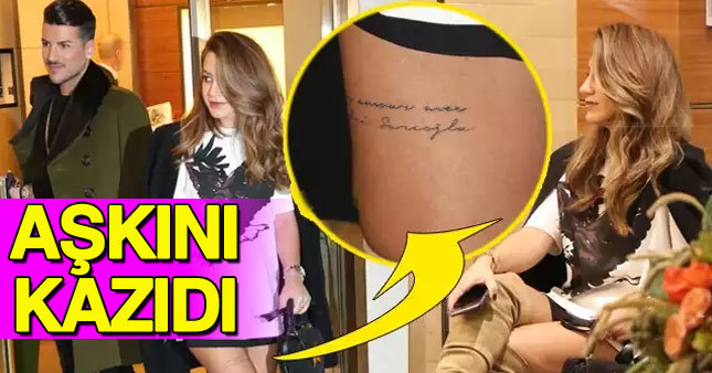 Yağmur Sarıoğlu aşkını baldırına yazdı