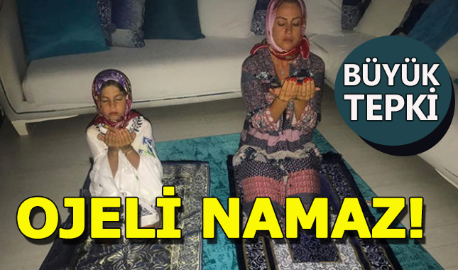 Yeliz Yeşilmen Ojeli tırnaklarla namaz kıldığı fotoğrafı paylaştı