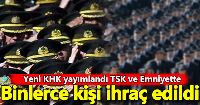 Yeni KHK ile kamuda ihraçlar