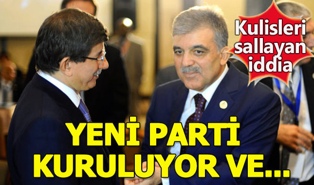 Yeni Parti için çok konuşulacak Davutoğlu ve Gül iddiası