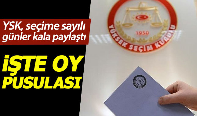 Yerel seçimde kullanılacak oy pusulası ortaya çıktı