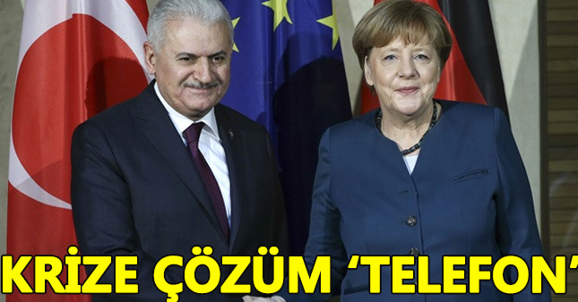 Yıldırım, Merkel İle telefon görüşmesi yapacak