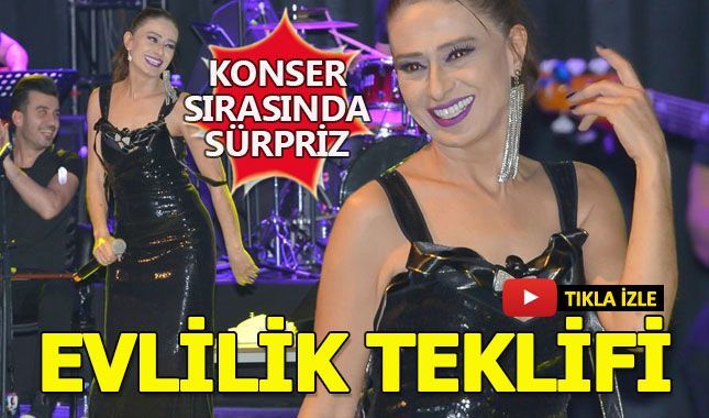 Yıldız Tilbe'ye sahnede sürpriz evlilik teklifi!