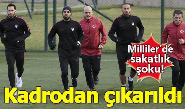 Yıldız oyuncu sakatlığı nedeniyle Milli Takım'dan çıkarıldı