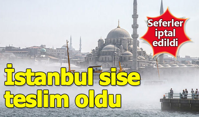 Yoğun sis deniz trafiğini vurdu