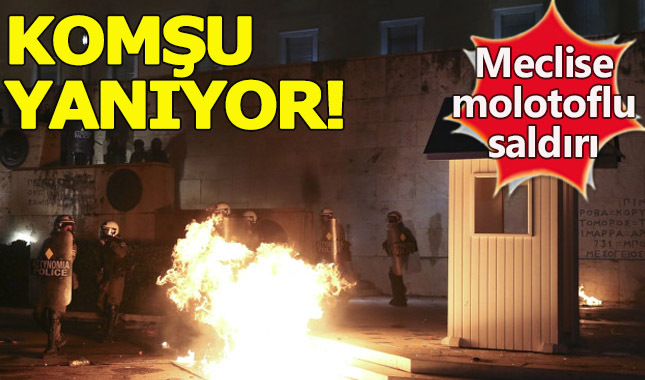Yunanistan'da memur ve özel sektör çalışanları eylem yaptı