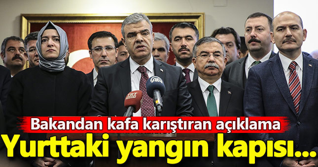 Yurt yangınıyla ilgili Veysi Kaynak'tan açıklama