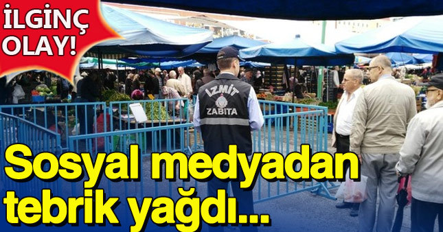 Zabıtadan alkış toplayan hareket!