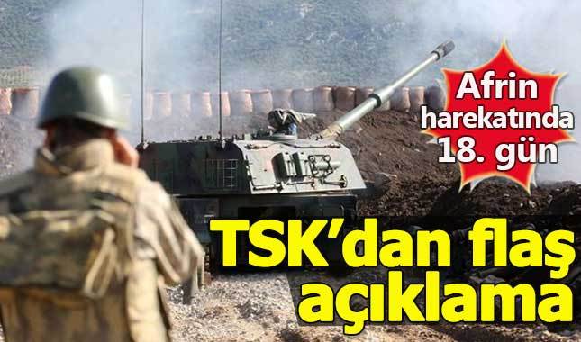 Zeytin Dalı Harekatı'nda 18. gün: 970 terörist öldürüldü