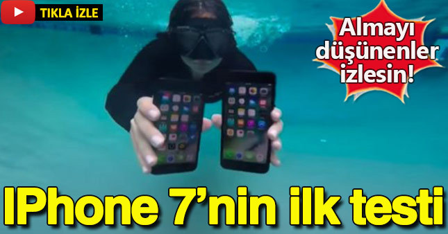 iPhone 7'nin ilk suya dayanıklılık testi