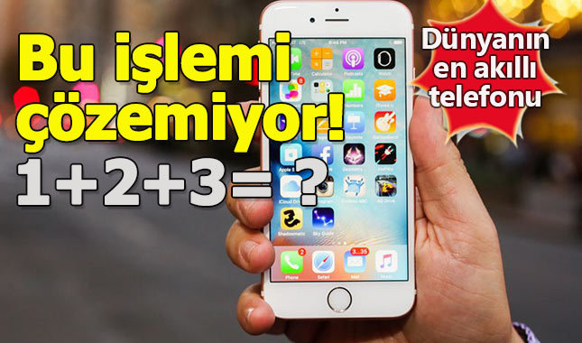 iPhone cihazlar bu matematik işlemini çözemiyor