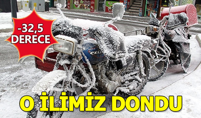 Ardahan'ın Göle ilçesi eksi 32,5'yi gördü