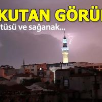 İstanbul'da sağanak yağmur etkili oluyor
