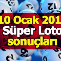 10 Ocak 2019 Süper Loto çekiliş sonuçları | Milli Piyango İdaresi süper loto ikramiye tutarı bilet sorgulama