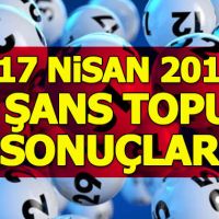 17 Nisan 2019 Şans Topu sonuçları | MPİ bu haftaki şans topu sonuçları