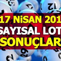 17 Nisan 2019 Sayısal Loto sonuçları | MPİ bu haftaki sayısal loto çekiliş neticesi