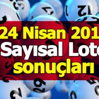 24 Nisan 2019 Sayısal Loto sonuçları | MPİ bu haftaki sayısal loto çekiliş neticesi