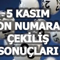 5 Kasım On Numara sonuçları açıklandı mı kazanan numaralar