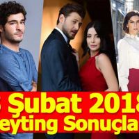 8 Şubat 2018 Perşembe reyting sonuçları - Total ve AB reyting oranları - Kanal D Fox Atv Show Star TRT1 TV8