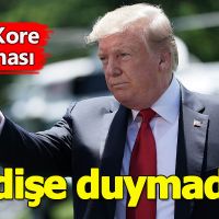 ABD başkanı Donald Trump'tan Kuzey Kore açıklaması