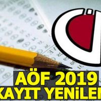 AÖF kayıt yenileme 2019 | Açıköğretim Fakültesi kayıt yenileme nasıl yapılır?
