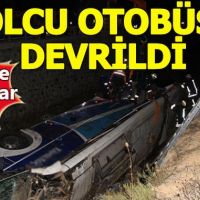 Afyon'da yolcu otobüsü devrildi: Ölü ve yaralılar var
