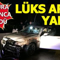 Ankara'da lüks aracı yaktılar