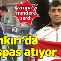 Avrupa'yı mindere serdi, Çankırı'da paspas yapıyor