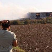 Aydın'da pamuk deposunda korkutan yangın