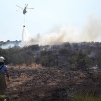 Balıkesir'de makilik alanda korkutan yangın