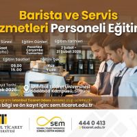 Barista ve Servis Hizmetleri Personeli Eğitimi'nde Yeni Dönem 2 Şubat'ta Başlıyor