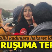 Başörtülü kadınlara hakaret ettiği söylenen Deniz Çakır adliye çıkışında konuştu