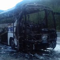 Bir anda alev aldı