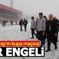 Boluspor - Galatasaray maçı kar nedeniyle ertelendi