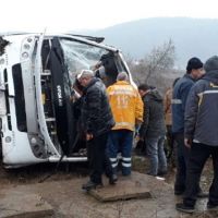 Bursa'da cenaze dönüşü kaza: 19 yaralı
