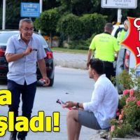 Çocuğuna kızan baba sinirden alkış tuttu!