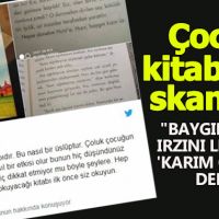 Çocuk kitabında skandala sebep olan 'Cinsel' ifadeler