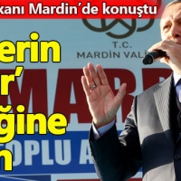 Cumhurbaşkanı Erdoğan Mardin'de konuştu