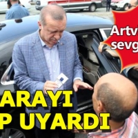 Cumhurbaşkanı Erdoğan'a Artvin'de büyük ilgi