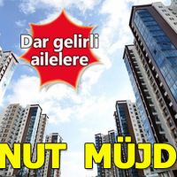 Dar gelirli ailelere konut müjdesi