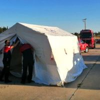 Denizli'de depremzedeler için çadırlar kuruldu