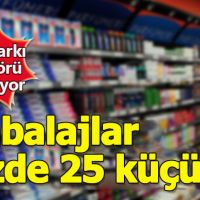 Dövizden etkilenen firmalar ambalaj küçültüyor
