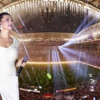 EBRU YAŞAR GALATASARAY KUTLAMALARINDA SAHNE ALDI