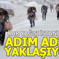 Edirne'de beklenen kar yağışı başladı